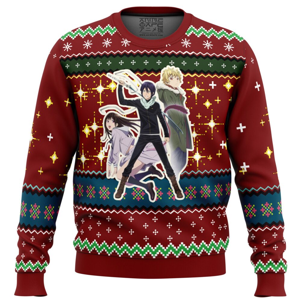 Noragami Ugly Christmas Sweater - Holiday Jumper Sweatshirt - Narides