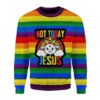 Not Today Jesus Christmas Us3623 Awesome Ugly Sweater - Narides