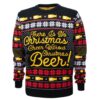 Novelty Christmas Beer Christmas Unisex Full Size Colorful Us3804 Awesome Ugly Sweater - Narides