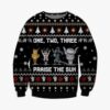 One Two Three Praise The Sun Ugly Sweater - Narides