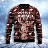 Oops I Moosed Up Christmas Ugly Sweater - Narides