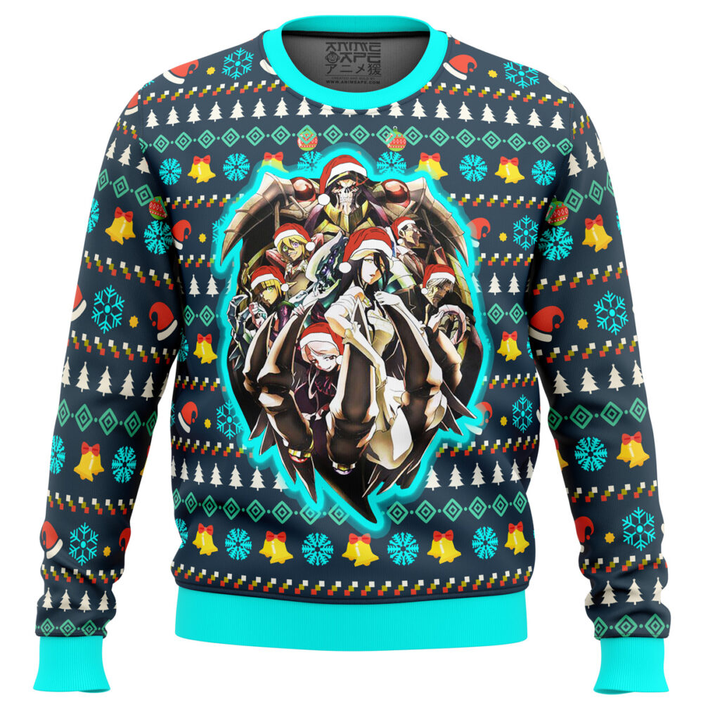 Overlord Master of The Dark Guild Ugly Christmas Sweater - Holiday Jumper Sweatshirt - Narides