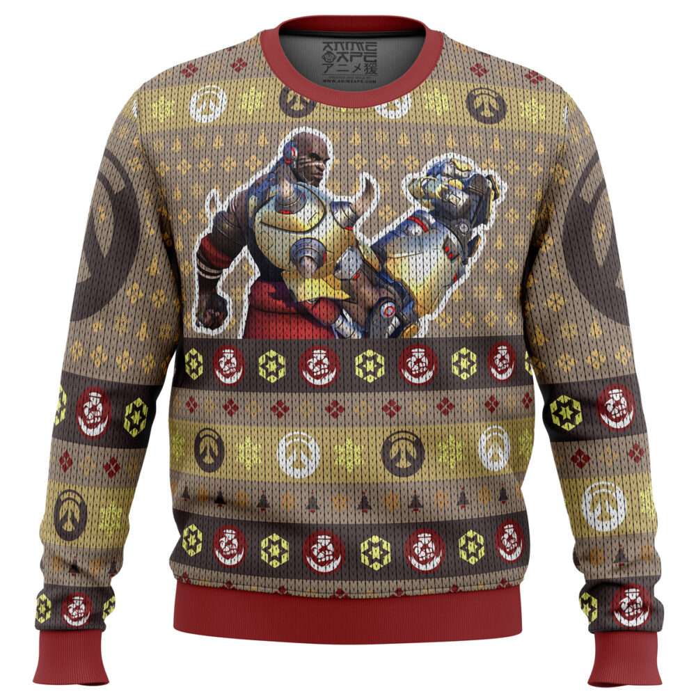 Overwatch Doomfist Ugly Christmas Sweater - Holiday Jumper Sweatshirt - Narides