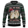 Owl Be Home Christmas Jumper Awesome Ugly Sweater - Narides