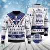 Pabst Blue Ribbon In My Veins Jesus In My Heart Custom Christmas Jumpers Ugly Sweater - Narides