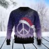 Peace Hippie Christmas Awesome Ugly Sweater - Narides