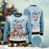 Peace Love Joy Akita Puppy Santa Hat Awesome Ugly Sweater - Narides