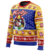 Pink Puff Christmas Kirby Ugly Christmas Sweater - Holiday Jumper Sweatshirt - Narides