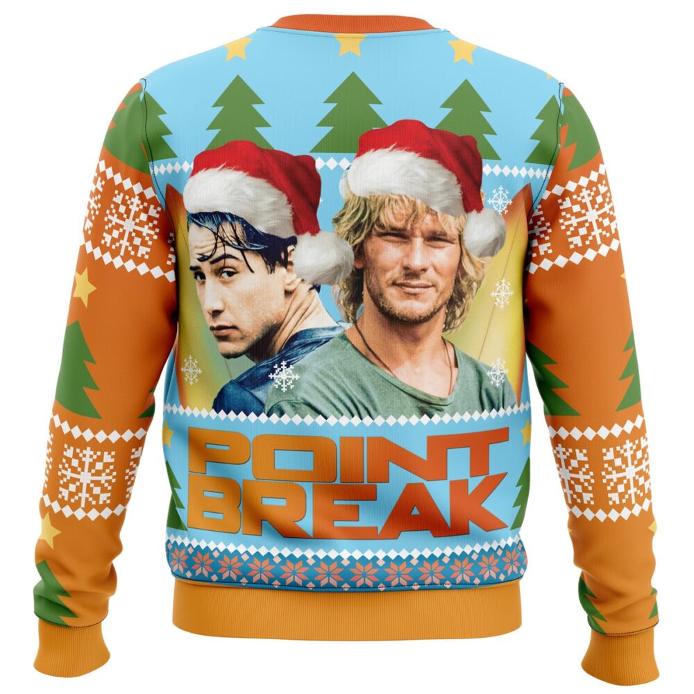 Point Break Ugly Christmas Sweater - Holiday Jumper Sweatshirt - Narides