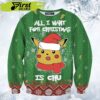 Pokemon Christmas Pikachu Pokemon All I Want For Christmas Is Chu The First Dreamer Store Limited Ugly Sweater - Narides