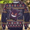 Pokemon Knitted Gengar Pokemon Christmas Merry Christmas The First Dreamer Store Awesome Ugly Sweater - Narides