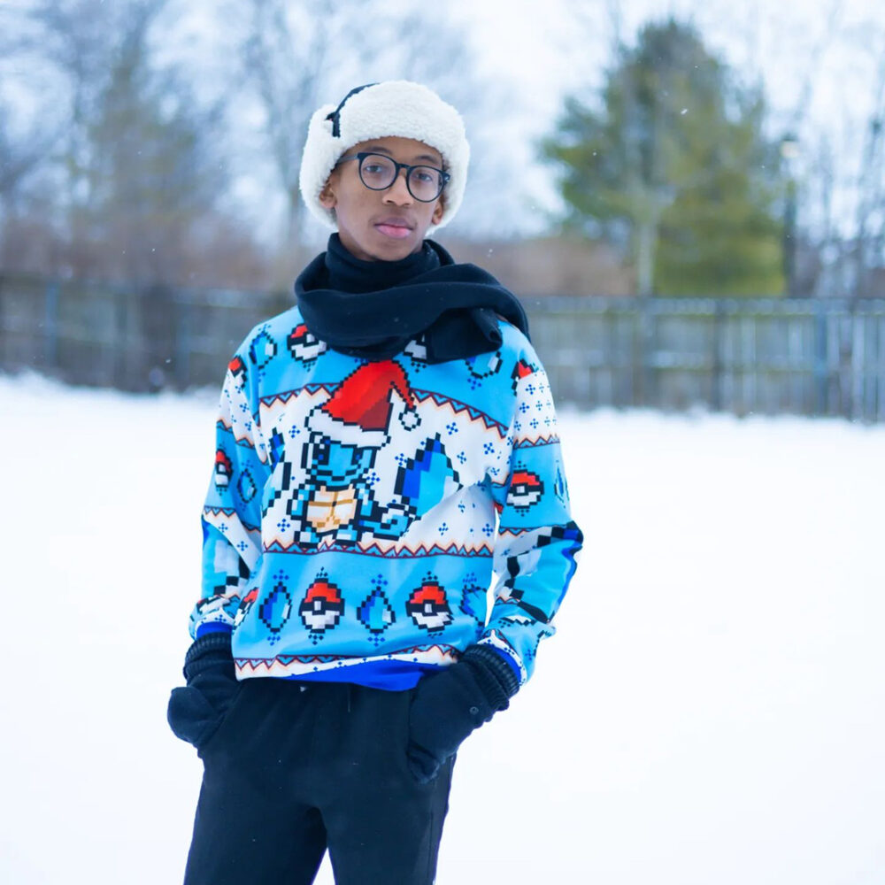 Pokemon Squirtle Ugly Christmas Sweater - Holiday Jumper Sweatshirt - Narides