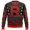 Pokemon Team Rocket Red Black Party Ideas Christmas Jumper Ugly Sweater - Narides