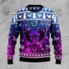 Purple Butterfly Christmas Ugly Sweater - Narides