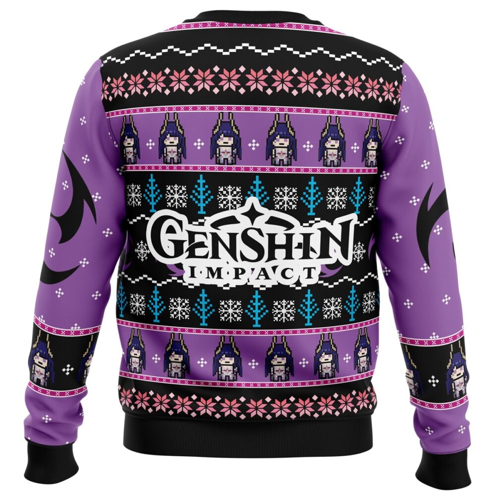 Raiden Genshin Impact Ugly Christmas Sweater - Holiday Jumper Sweatshirt - Narides