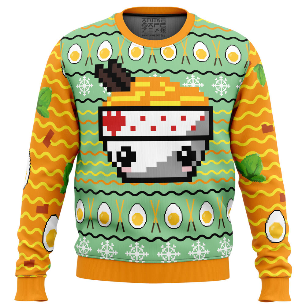 Ramen Ugly Christmas Sweater - Holiday Jumper Sweatshirt - Narides