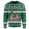 Reindeer And Santa Christmas Us1821 Limited Ugly Sweater - Narides