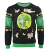 Rick And Morty Portal Party People Christmas Limited Ugly Sweater - Narides