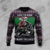 Riding Motor Christmas Ugly Sweater - Narides