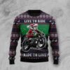 Riding Motor Christmas Us1443 Awesome Ugly Sweater - Narides