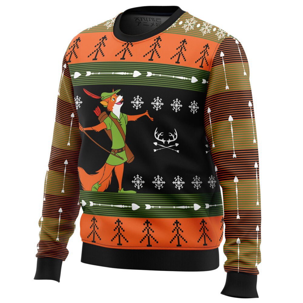 Robin Hood Ugly Christmas Sweater - Holiday Jumper Sweatshirt - Narides