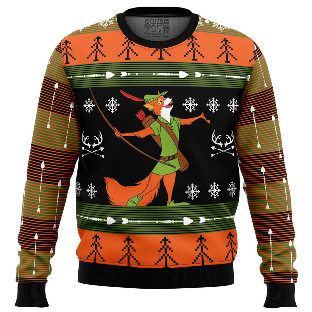 Robin Hood Ugly Christmas Sweater - Holiday Jumper Sweatshirt - Narides