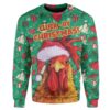 Rooster Chicken Santa Christmas Limited Ugly Sweater - Narides