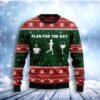 Running Plan For The Day Christmas Awesome Ugly Sweater - Narides