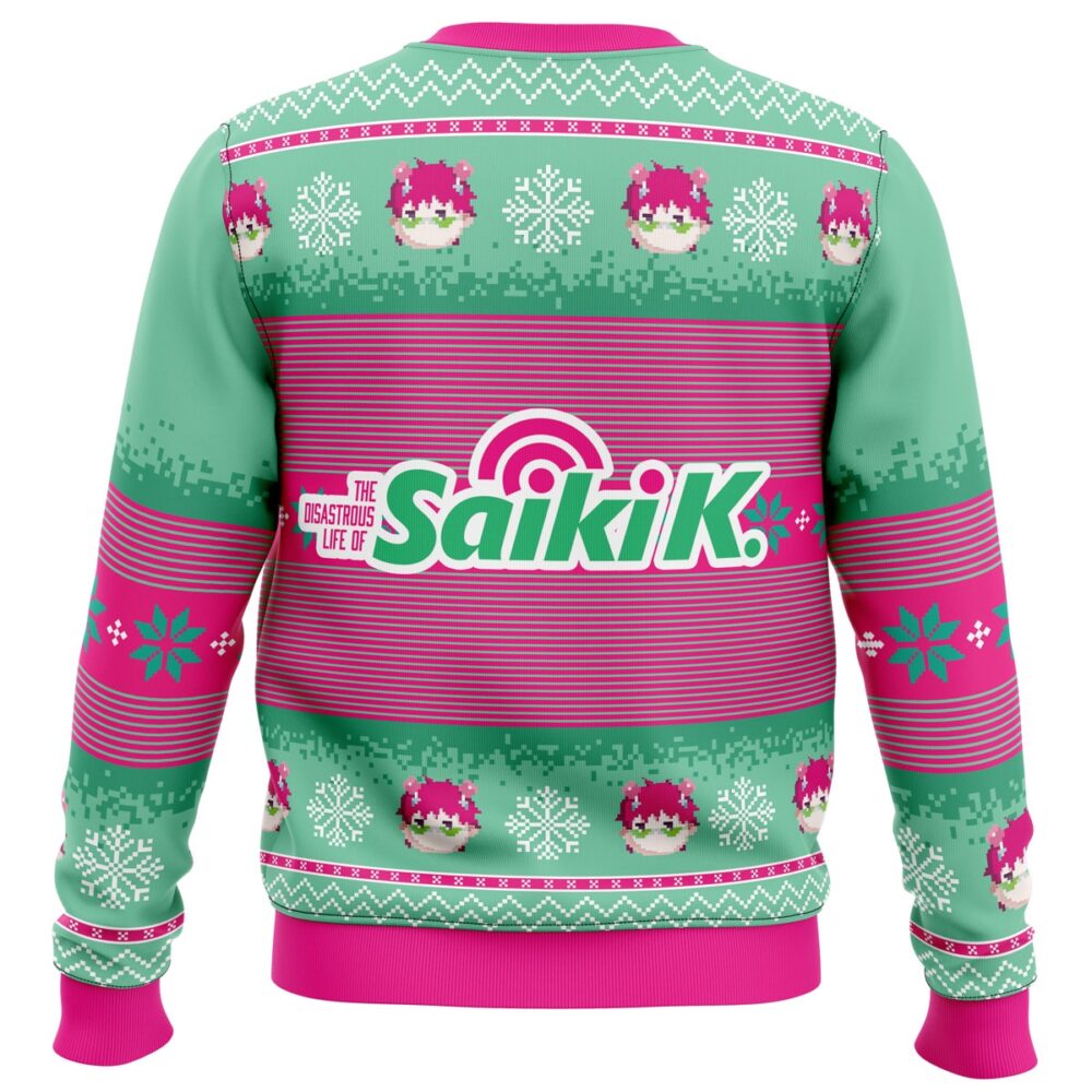 Saiki K The Disastrous Life of Saiki K Ugly Christmas Sweater - Holiday Jumper Sweatshirt - Narides