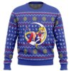 Sailor Moon Sitting on Moon Ugly Christmas Sweater - Holiday Jumper Sweatshirt - Narides