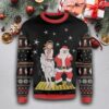 Santa And Jesus Christmas Us1825 Awesome Ugly Sweater - Narides