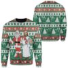 Santa And Jesus Christmas Us3237 Awesome Ugly Sweater - Narides