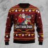 Santa And Trex Christmas Us1487 Limited Ugly Sweater - Narides