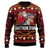 Santa And Trex D3009 Christmas Ugly Sweater - Narides