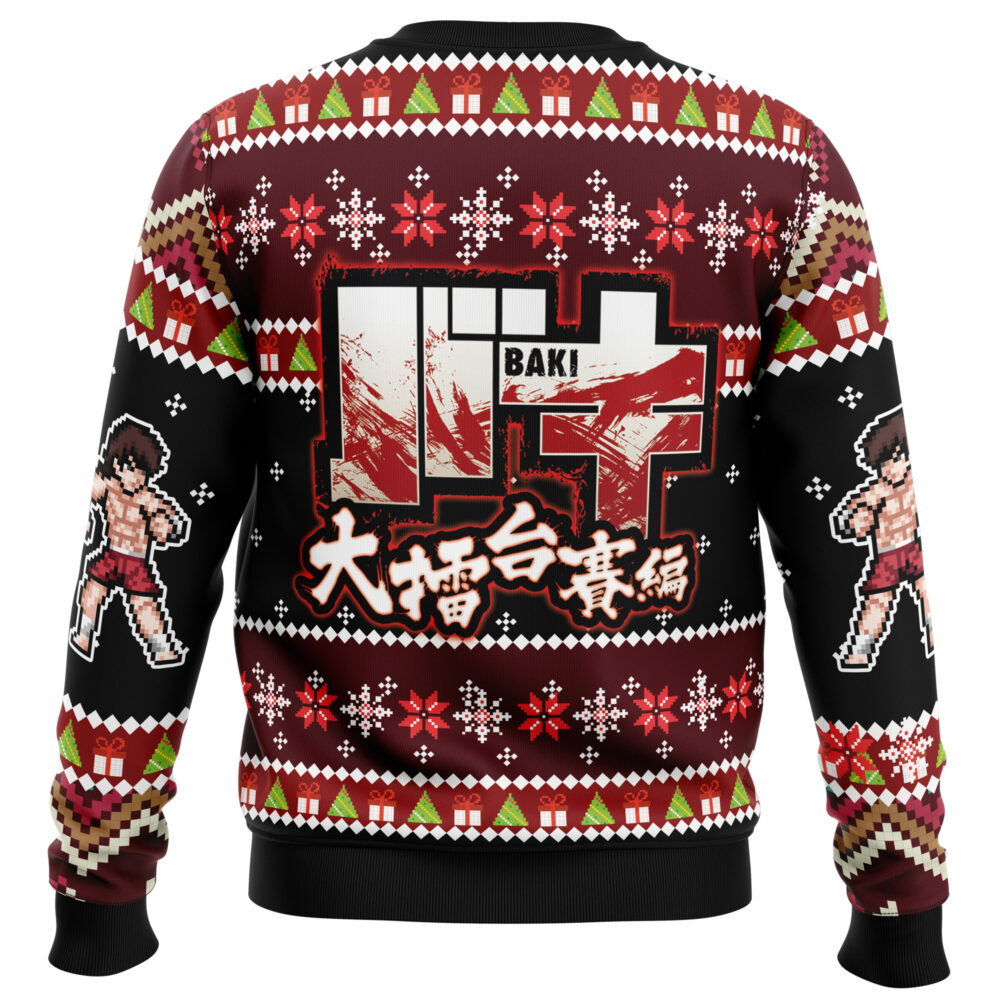 Santa Baki Ugly Christmas Sweater - Holiday Jumper Sweatshirt - Narides