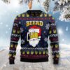 Santa Beerd Christmas Awesome Ugly Sweater - Narides