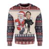 Santa Claus And Chadwick Boseman Limited Ugly Sweater - Narides