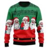 Santa Claus And Music Notes Hz101518 Christmas Awesome Ugly Sweater - Narides