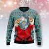 Santa Claus Astronaut Christmas Us1412 Ugly Sweater - Narides