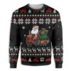 Santa Claus Farm Tractor Christmas Awesome Ugly Sweater - Narides