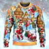 Santa Claus In The Town Xmas Is Coming Christmas Limited Ugly Sweater - Narides