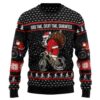 Santa Claus Love Biking Tg51022 Party Ideas Christmas Jumper Awesome Ugly Sweater - Narides