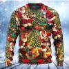 Santa Claus Story For Xmas Painting Style Christmas Awesome Ugly Sweater - Narides