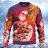 Santa Claus Story Light Art Style Christmas Awesome Ugly Sweater - Narides