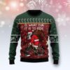 Santa Cycling Christmas Awesome Ugly Sweater - Narides