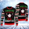 Santa Get You On Naughty List Christmas Awesome Ugly Sweater - Narides