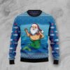 Santa Mermaid Christmas Awesome Ugly Sweater - Narides