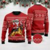 Santa Riding German Shepherd Christmas Us3136 Awesome Ugly Sweater - Narides