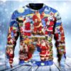 Santa Snow Night Merry Xmas Christmas Limited Ugly Sweater - Narides