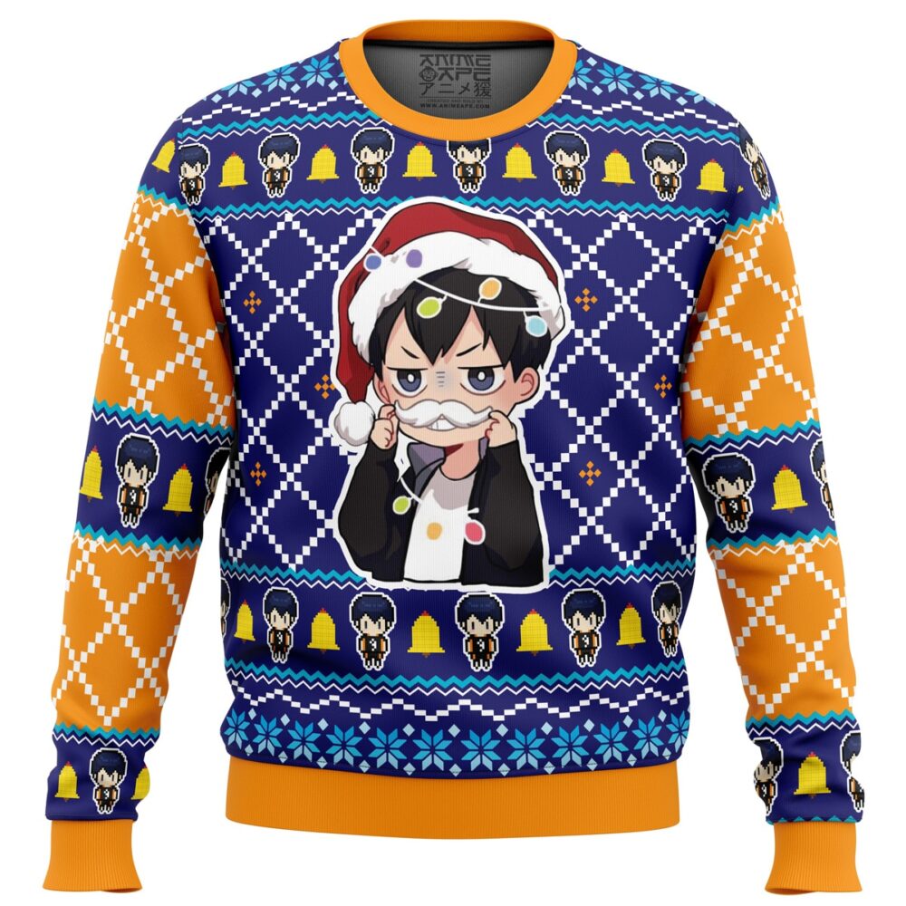 Santa Tobio Haikyuu Ugly Christmas Sweater - Holiday Jumper Sweatshirt - Narides